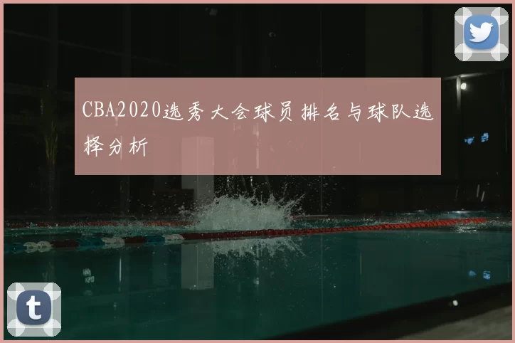 CBA2020选秀大会球员排名与球队选择分析
